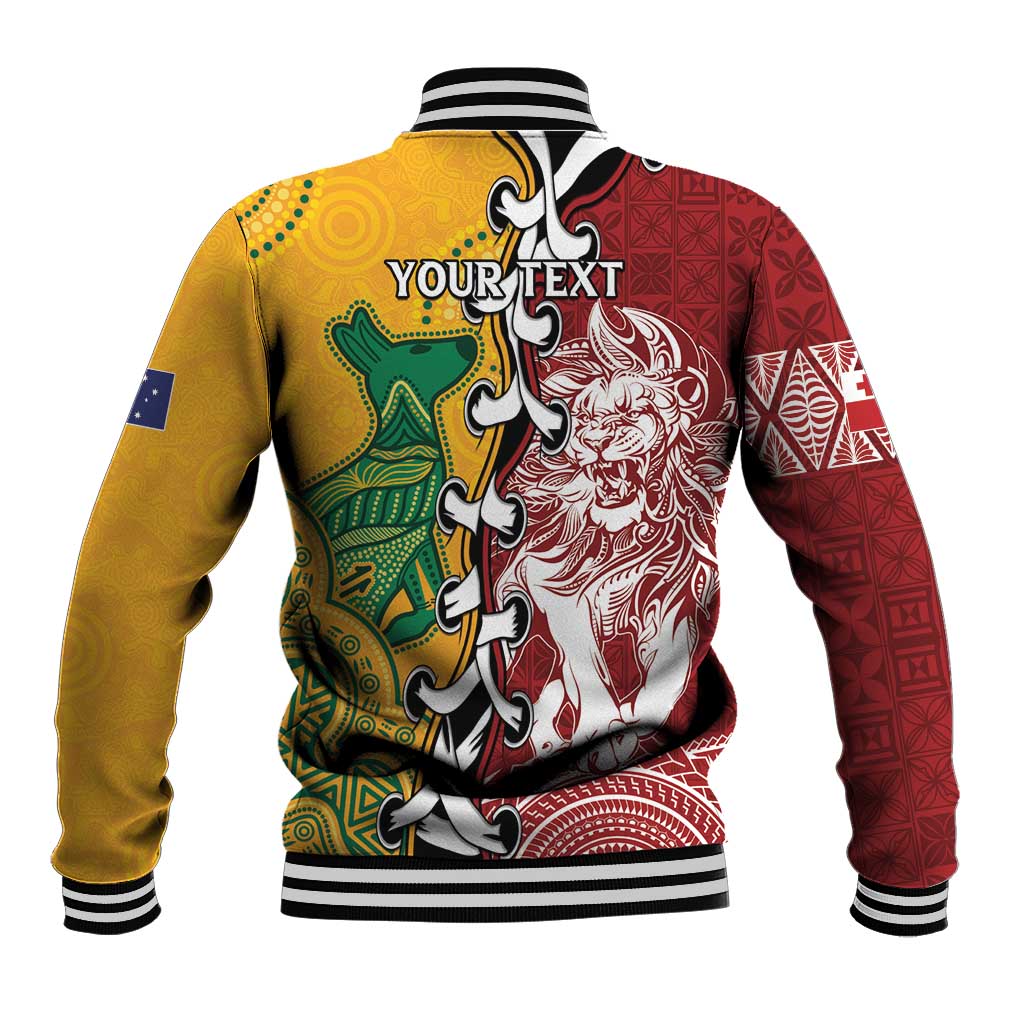 Mate Ma'a Tonga Vs Australia Rugby Personalized Baseball Jacket Special Mascots