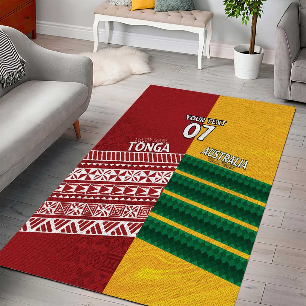 Australia - Tonga Rugby Custom Area Rug Minimalist Dynamic