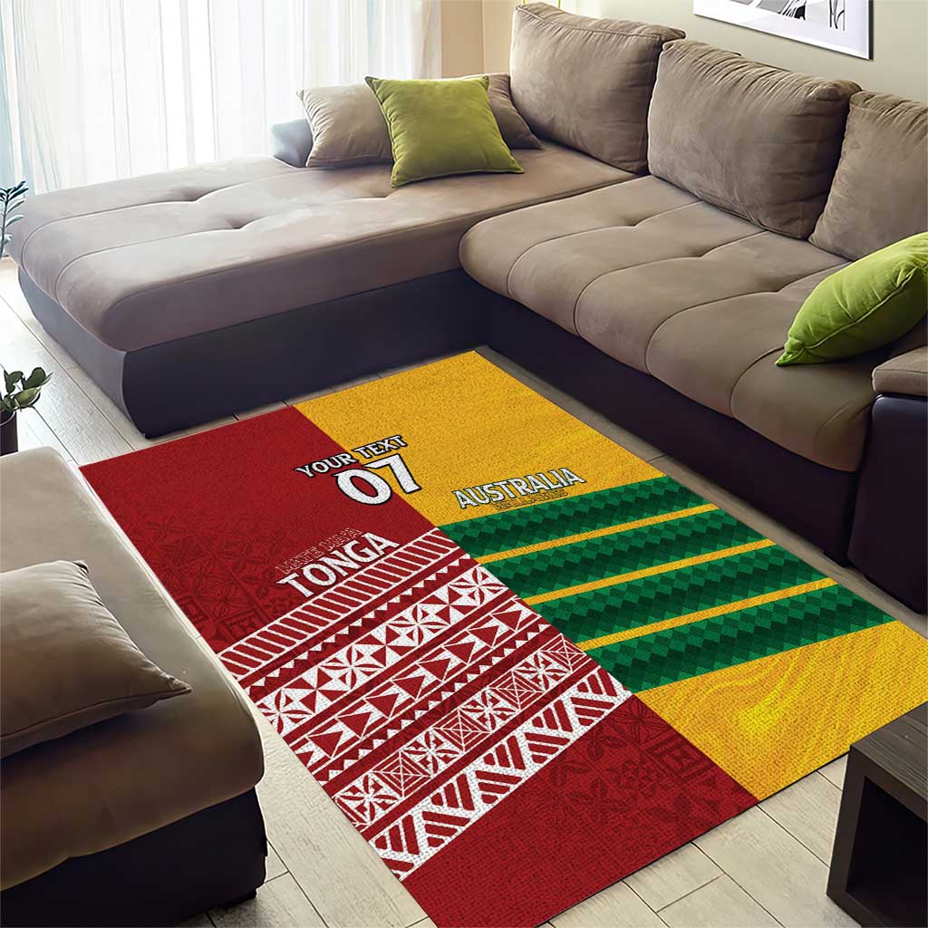 Australia - Tonga Rugby Custom Area Rug Minimalist Dynamic