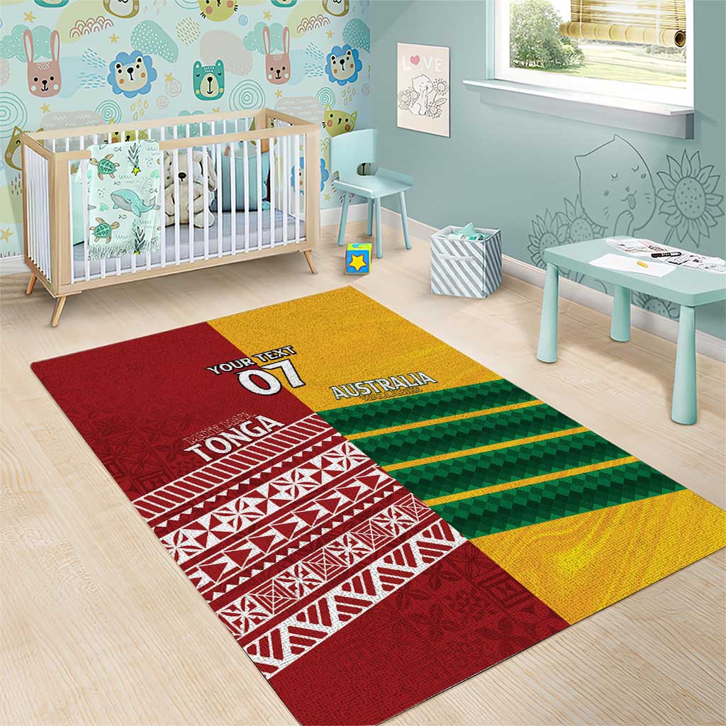 Australia - Tonga Rugby Custom Area Rug Minimalist Dynamic