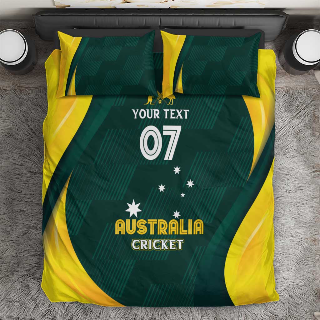 Australia Cricket Custom Bedding Set GO Aussie - Modern Motif