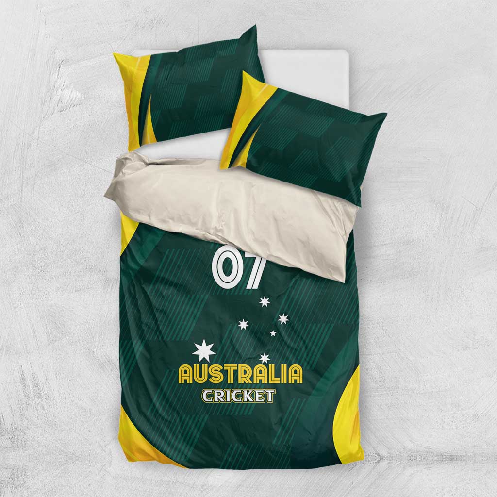 Australia Cricket Custom Bedding Set GO Aussie - Modern Motif