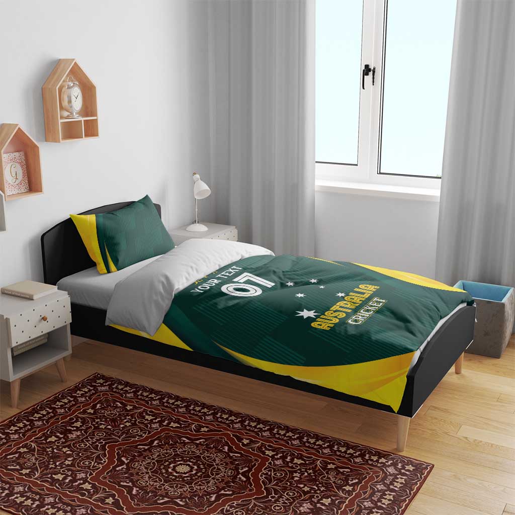 Australia Cricket Custom Bedding Set GO Aussie - Modern Motif