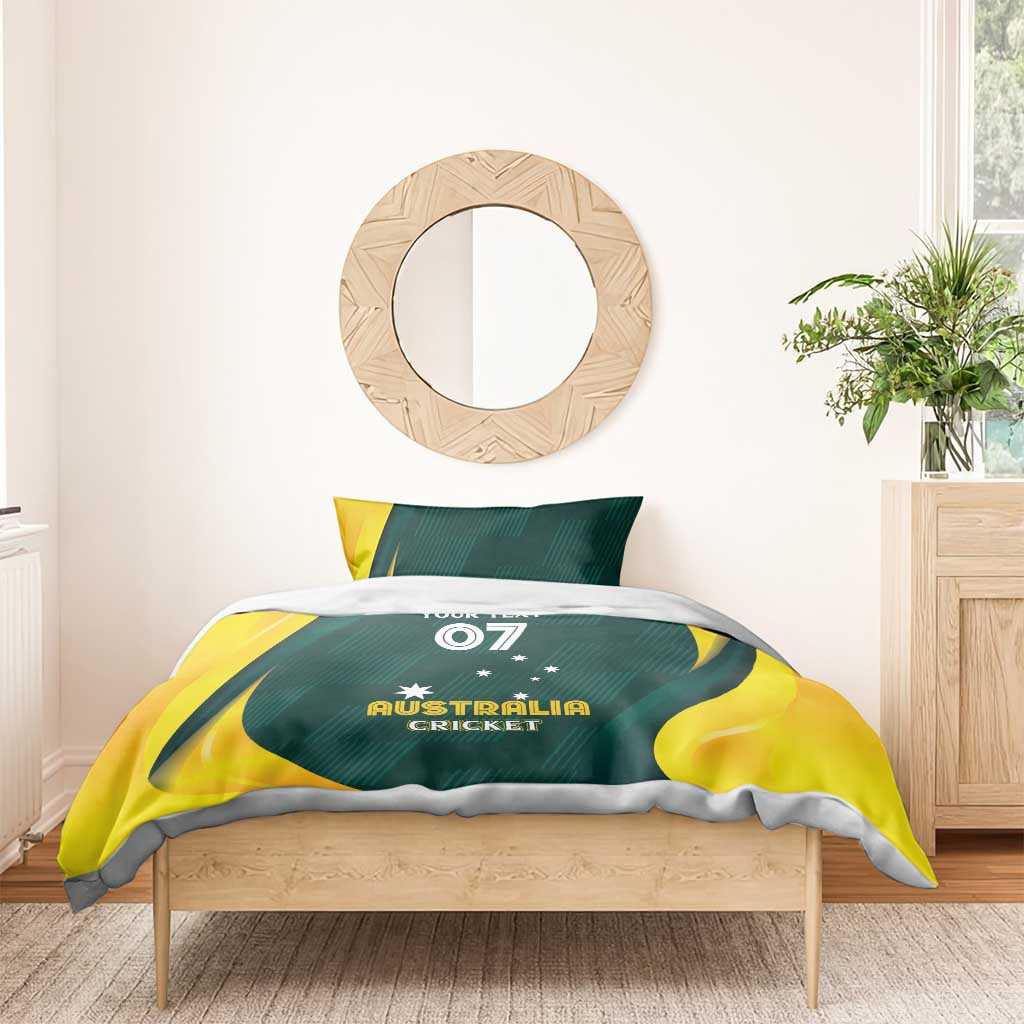 Australia Cricket Custom Bedding Set GO Aussie - Modern Motif