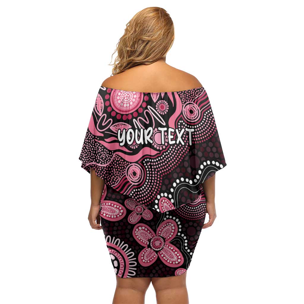 Honoring 50 Years of NAIDOC 2025 Personalised Family Matching Off Shoulder Short Dress and Hawaiian Shirt Pink Power