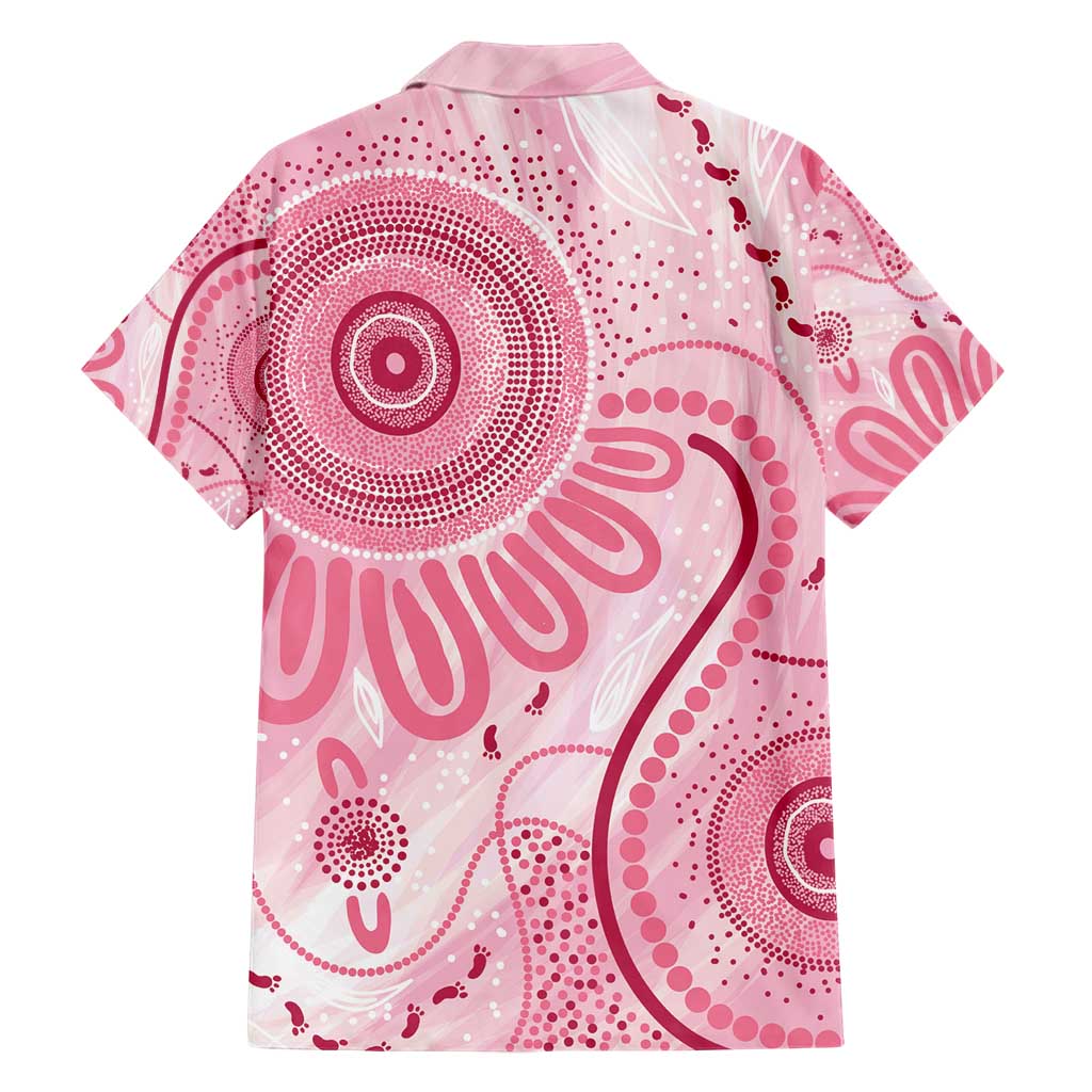 NAIDOC Week 2025 Indigenous Family Matching Short Sleeve Bodycon Dress and Hawaiian Shirt Breast Cancer Pink Ribbon
