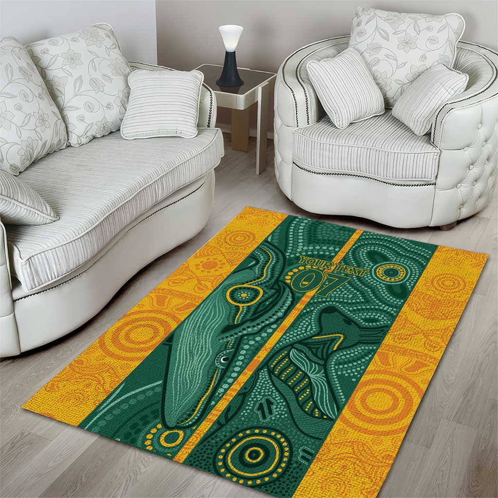 Australia 2024 Custom Area Rug Aboriginal GO Team Aussie