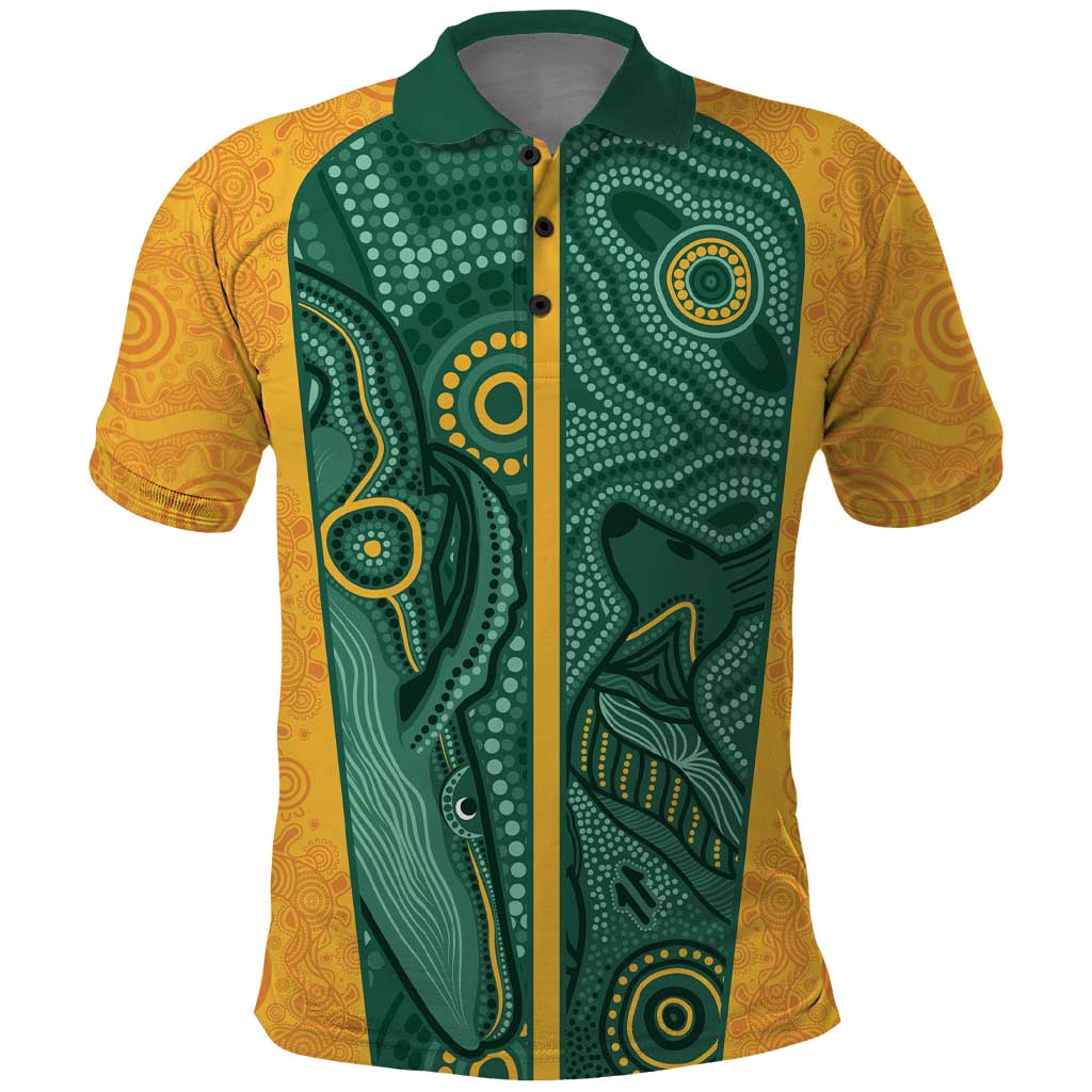 Australia 2024 Custom Polo Shirt Aboriginal GO Team Aussie