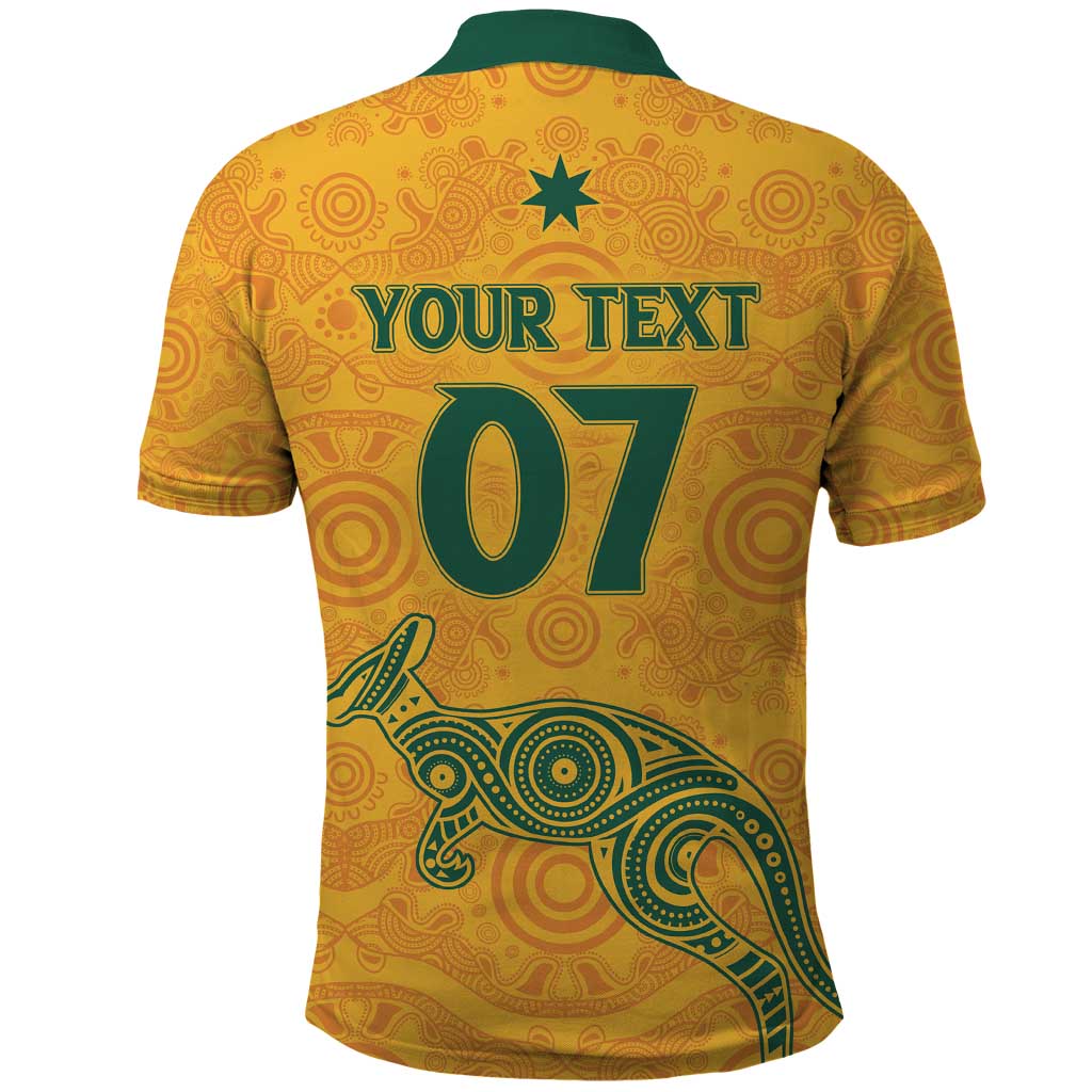 Australia 2024 Custom Polo Shirt Aboriginal GO Team Aussie