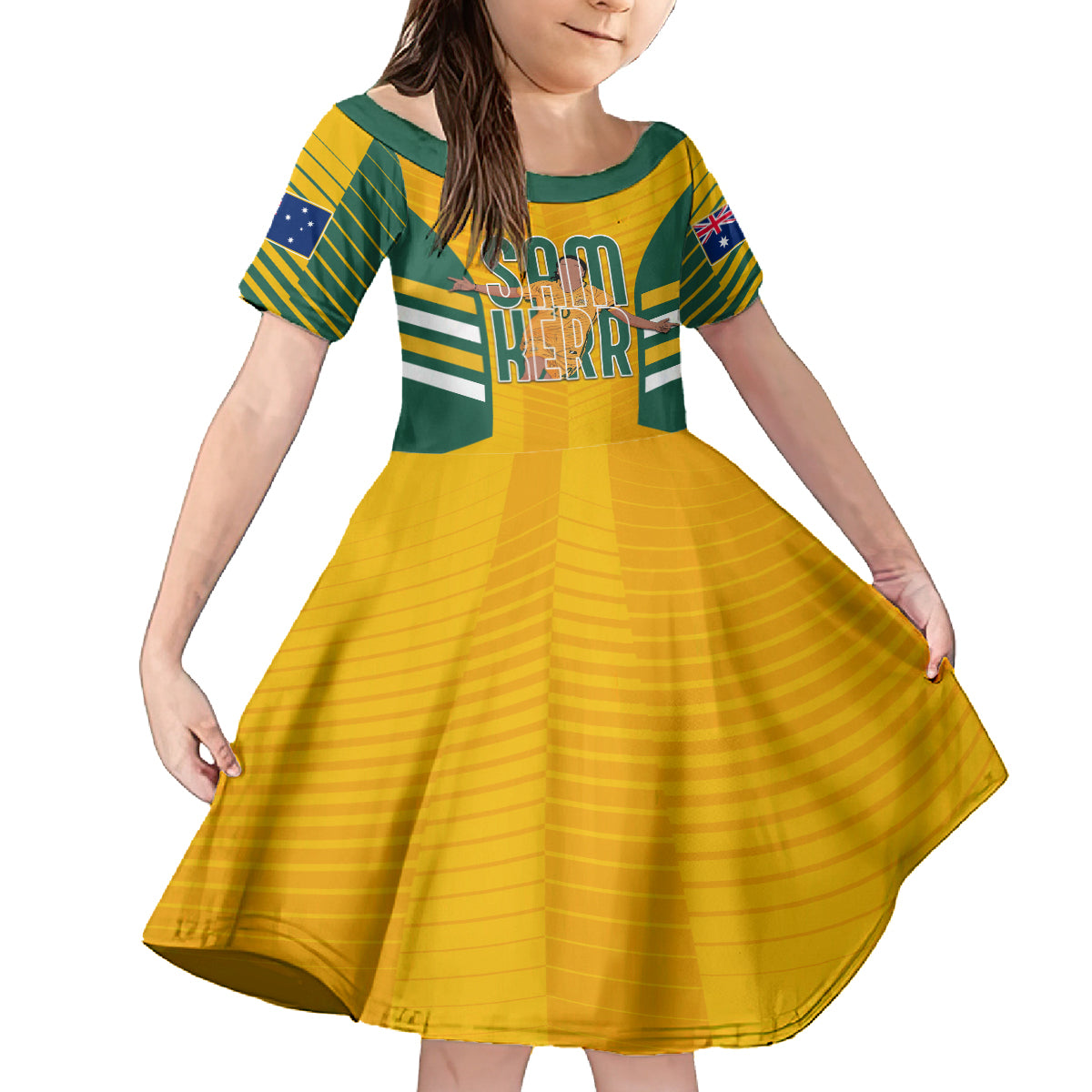 custom-australia-matildas-family-matching-long-sleeve-bodycon-dress-and-hawaiian-shirt-sam-kerr-legend