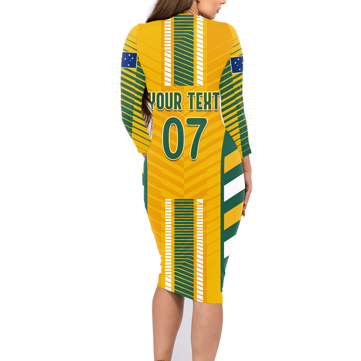 custom-australia-matildas-family-matching-long-sleeve-bodycon-dress-and-hawaiian-shirt-sam-kerr-legend