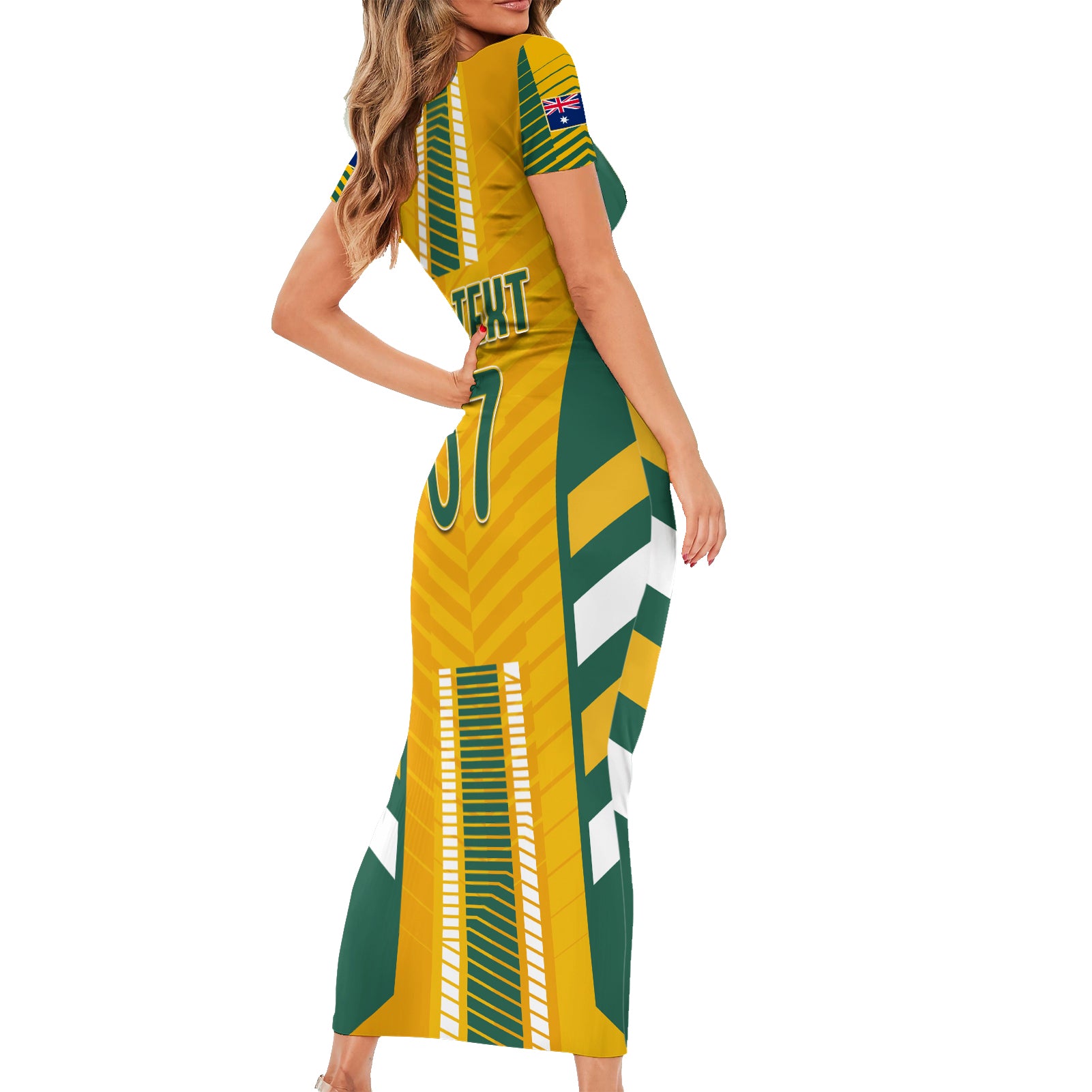 custom-australia-matildas-family-matching-short-sleeve-bodycon-dress-and-hawaiian-shirt-sam-kerr-legend