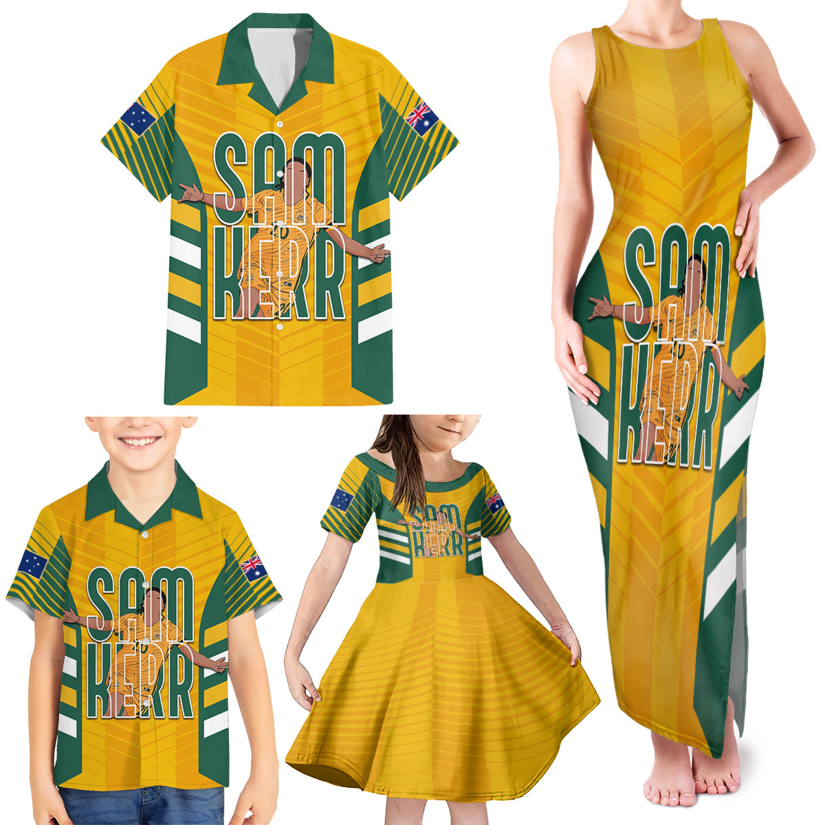 custom-australia-matildas-family-matching-tank-maxi-dress-and-hawaiian-shirt-sam-kerr-legend