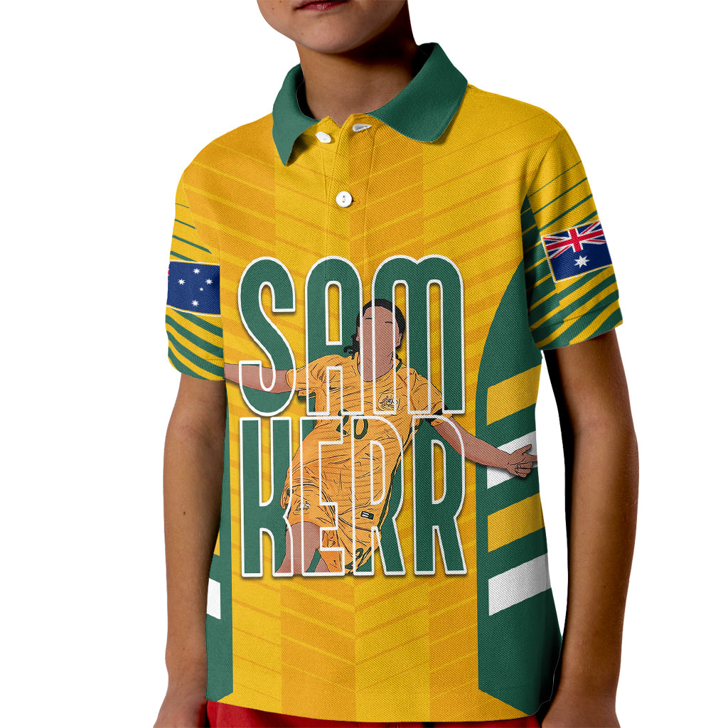 custom-australia-matildas-kid-polo-shirt-sam-kerr-legend