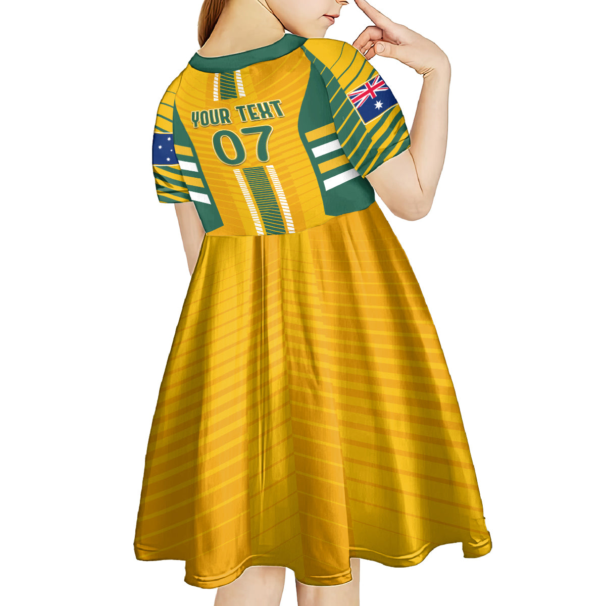 custom-australia-matildas-kid-short-sleeve-dress-sam-kerr-legend