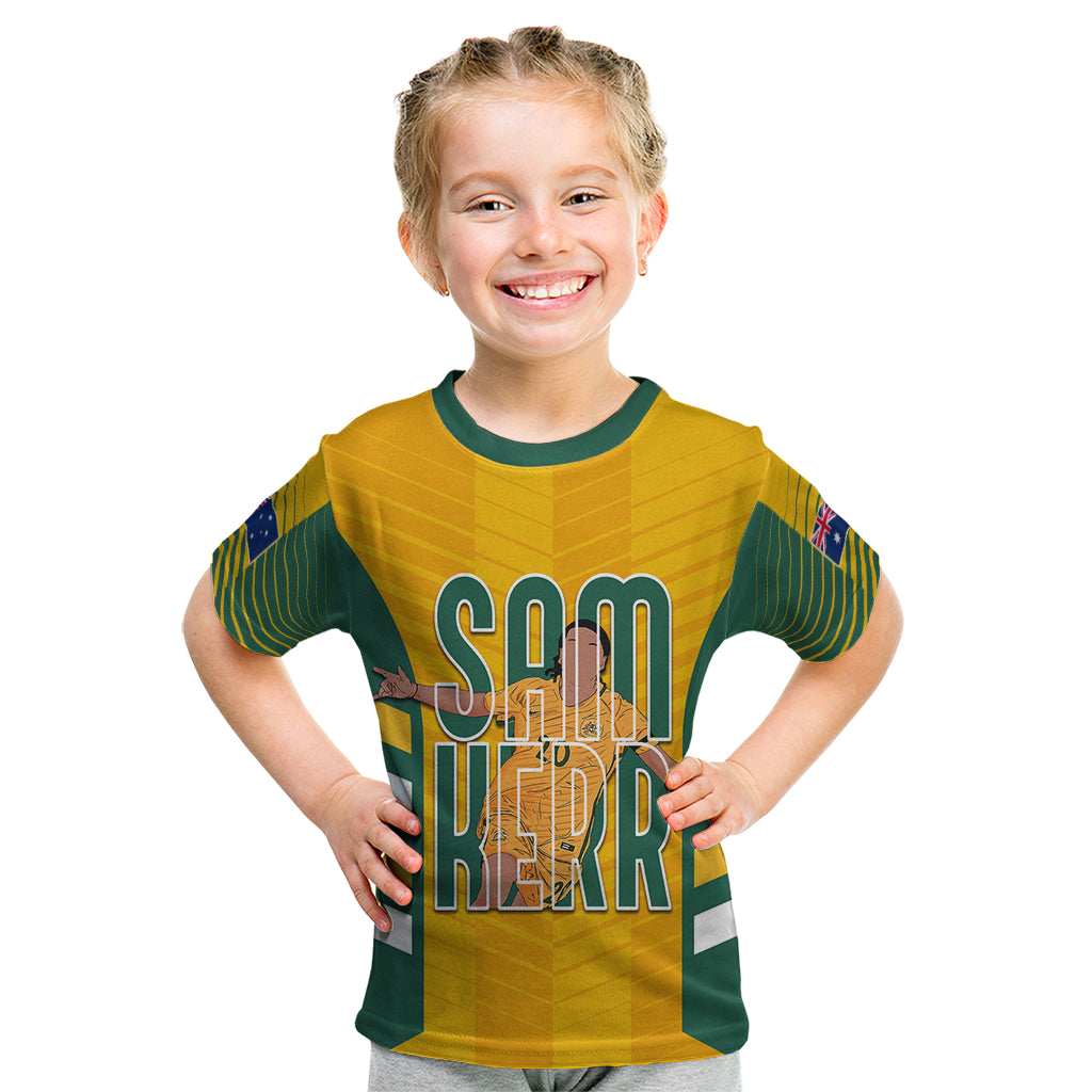 custom-australia-matildas-kid-t-shirt-sam-kerr-legend