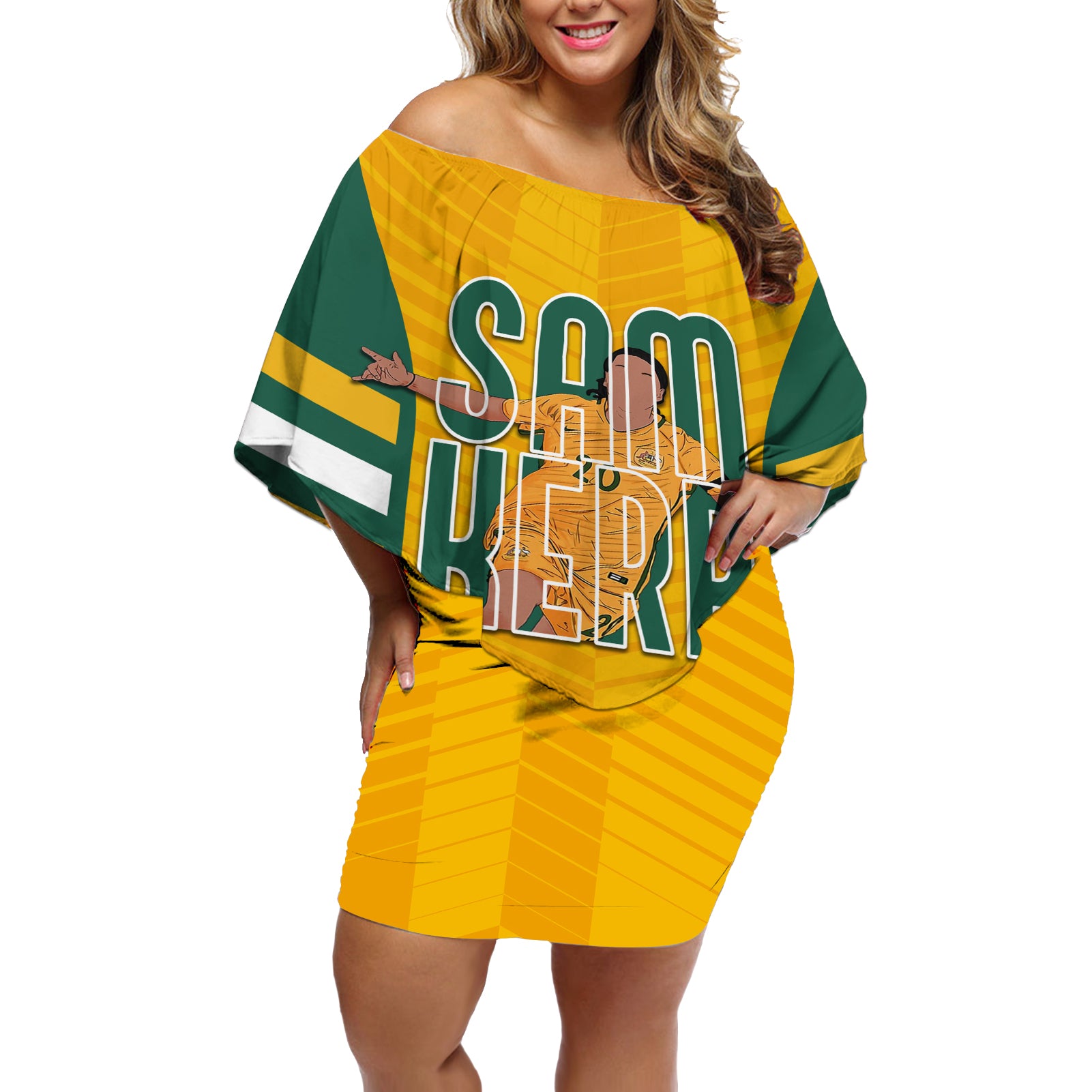 custom-australia-matildas-off-shoulder-short-dress-sam-kerr-legend