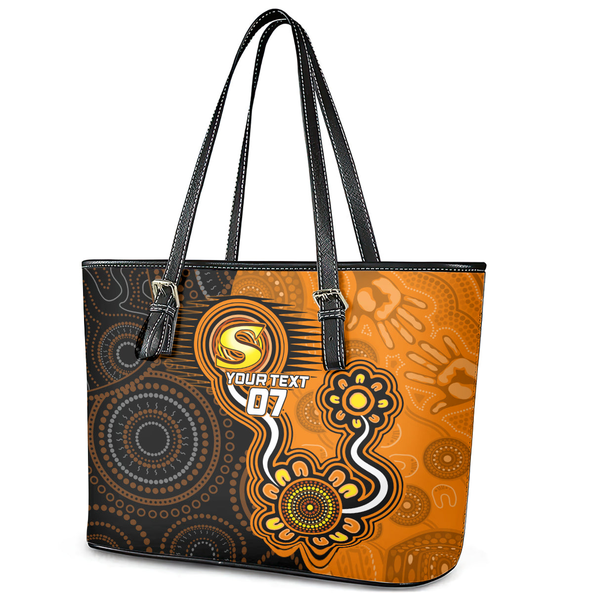 custom-scorchers-cricket-indigenous-leather-tote-bag-champions-fire-up