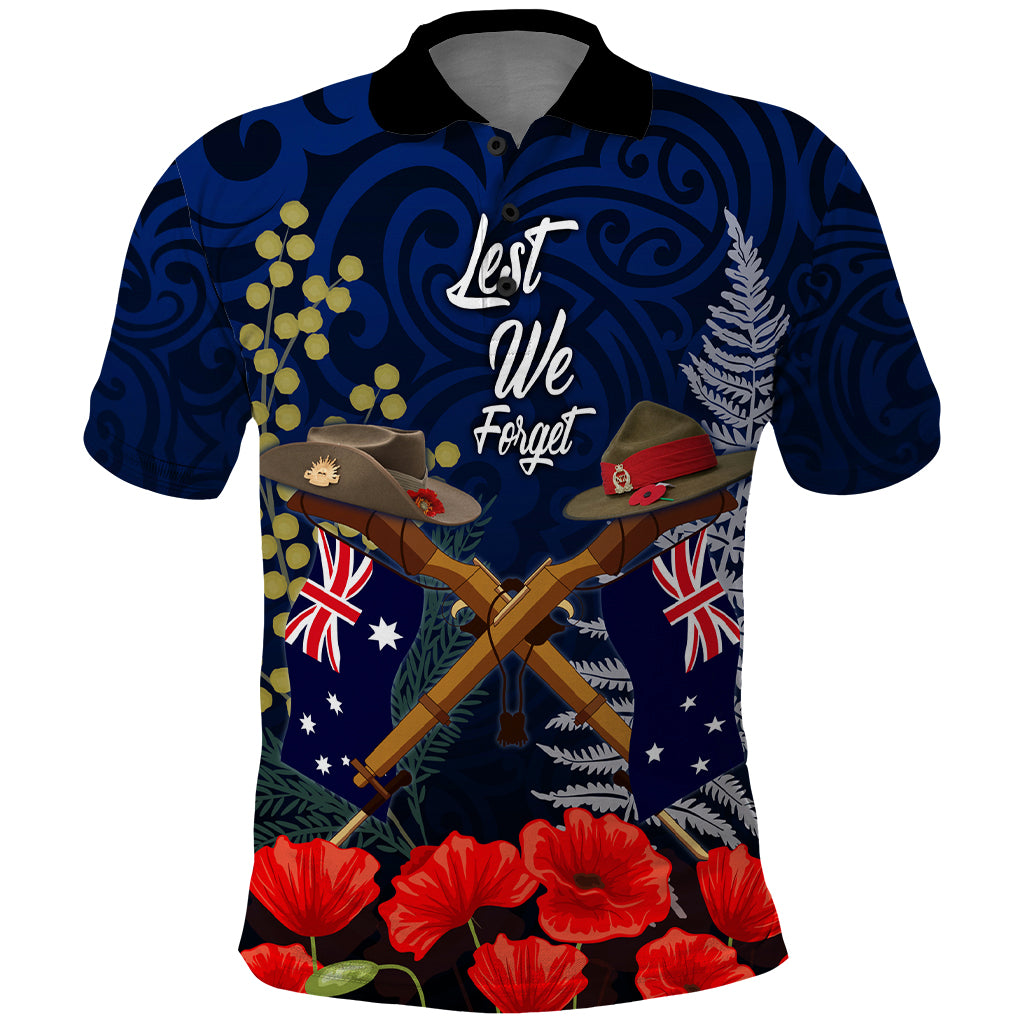 Anzac Day Aussie Mix Maori In Memories Polo Shirt