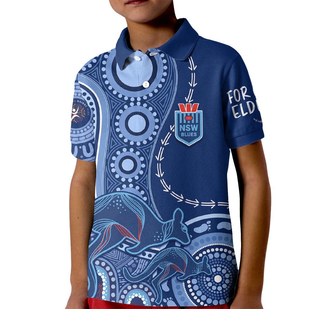 personalised-state-of-origin-naidoc-2023-kid-polo-shirt-kangaroo-mix-vines-blues-style