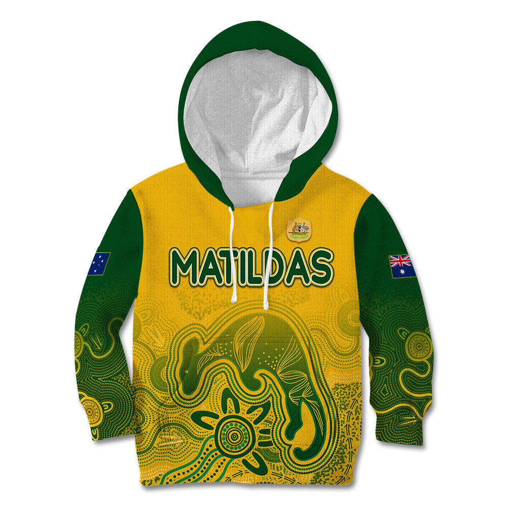 personalised-australia-soccer-indigenous-kid-hoodie-women-world-cup-2023-matildas-gradient-ver