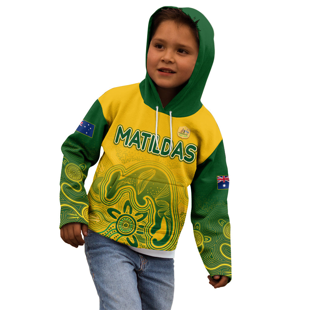 personalised-australia-soccer-indigenous-kid-hoodie-women-world-cup-2023-matildas-gradient-ver