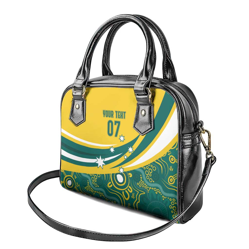 Australia 2024 Olympics Custom Shoulder Handbag Rise of the Roos Aborignal Style