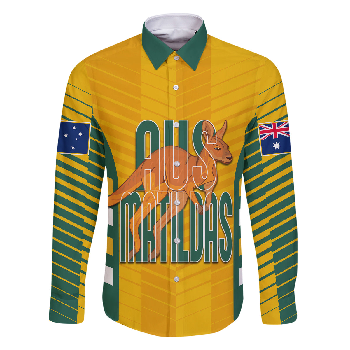 custom-australia-soccer-family-matching-long-sleeve-bodycon-dress-and-hawaiian-shirt-go-matildas-dynamic-national-colors