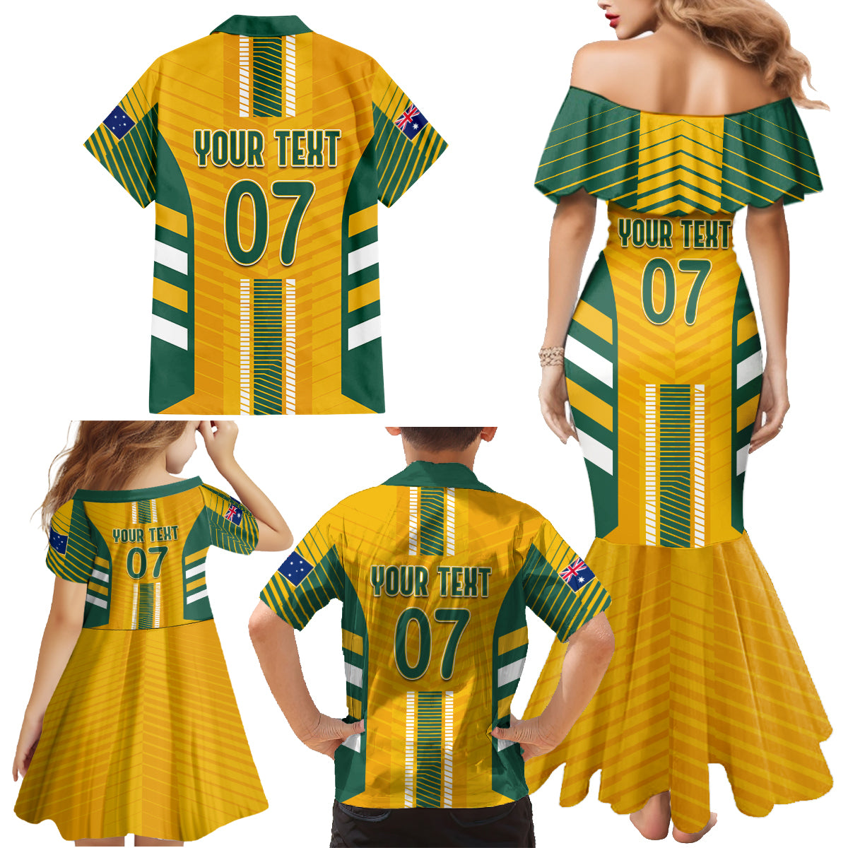 custom-australia-soccer-family-matching-mermaid-dress-and-hawaiian-shirt-go-matildas-dynamic-national-colors