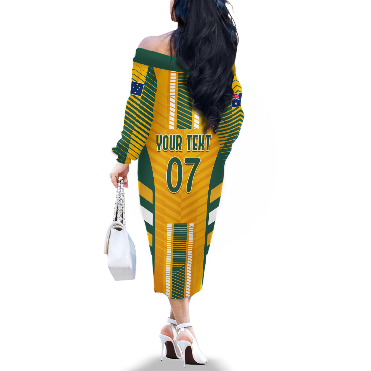 custom-australia-soccer-family-matching-off-shoulder-long-sleeve-dress-and-hawaiian-shirt-go-matildas-dynamic-national-colors