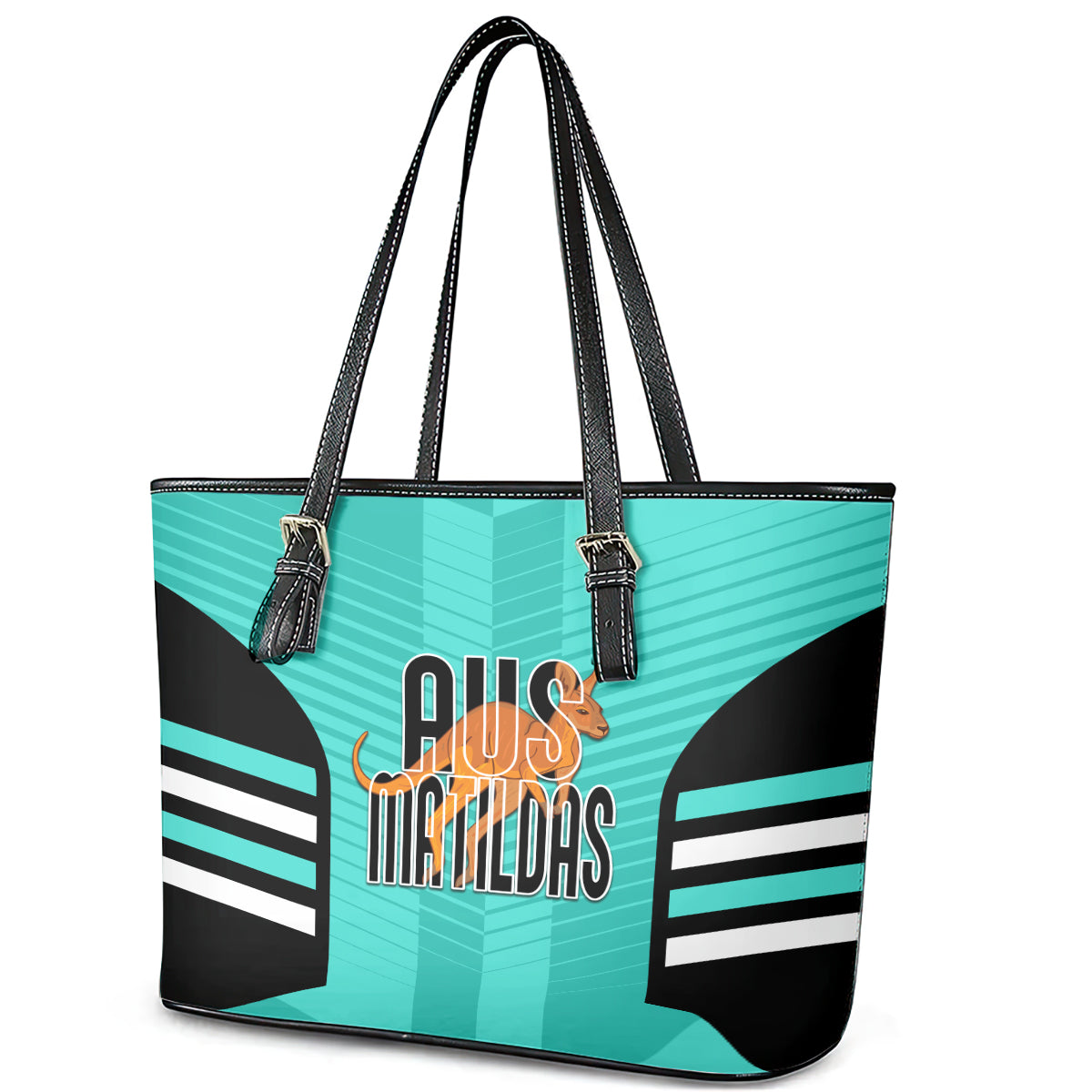 custom-australia-soccer-leather-tote-bag-go-matildas-dynamic-turquoise