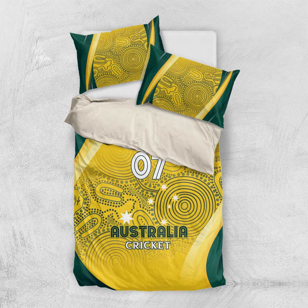 Australia Cricket Custom Indigenous Bedding Set Aboriginal Arts GO Aussie LT7