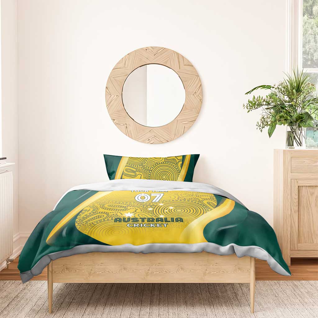 Australia Cricket Custom Indigenous Bedding Set Aboriginal Arts GO Aussie LT7