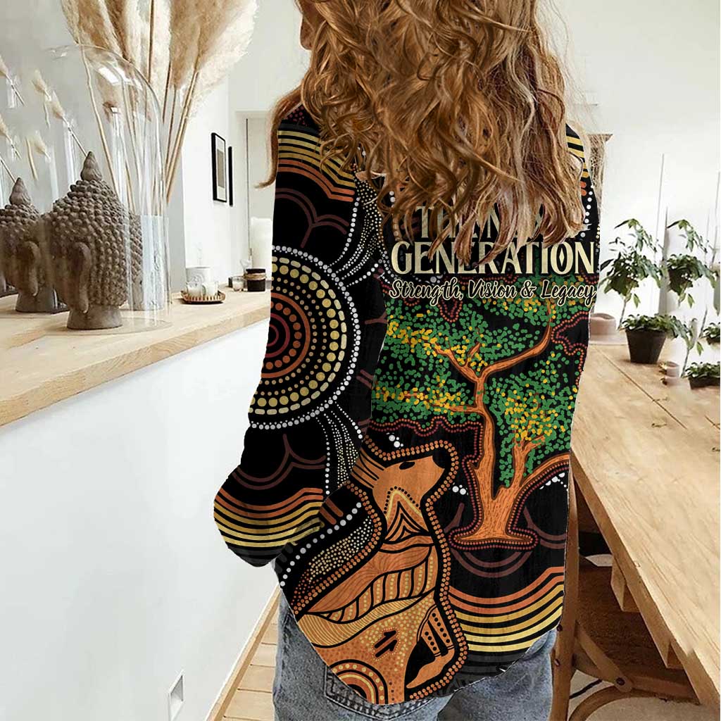 NAIDOC Week 2025 Indigenous Women Casual Shirt Legacies - Tree Of Life