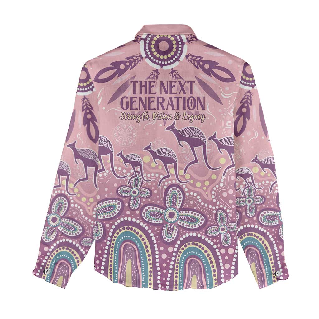 NAIDOC Week 2025 Indigenous Women Casual Shirt Pastel Dream