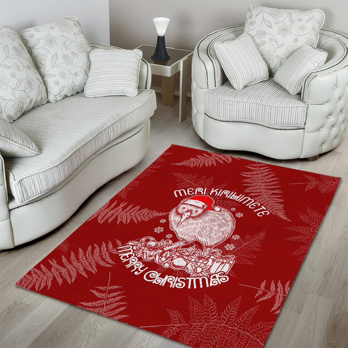 new-zealand-christmas-area-rug-silver-fern-mix-kiwi-bird-ver01