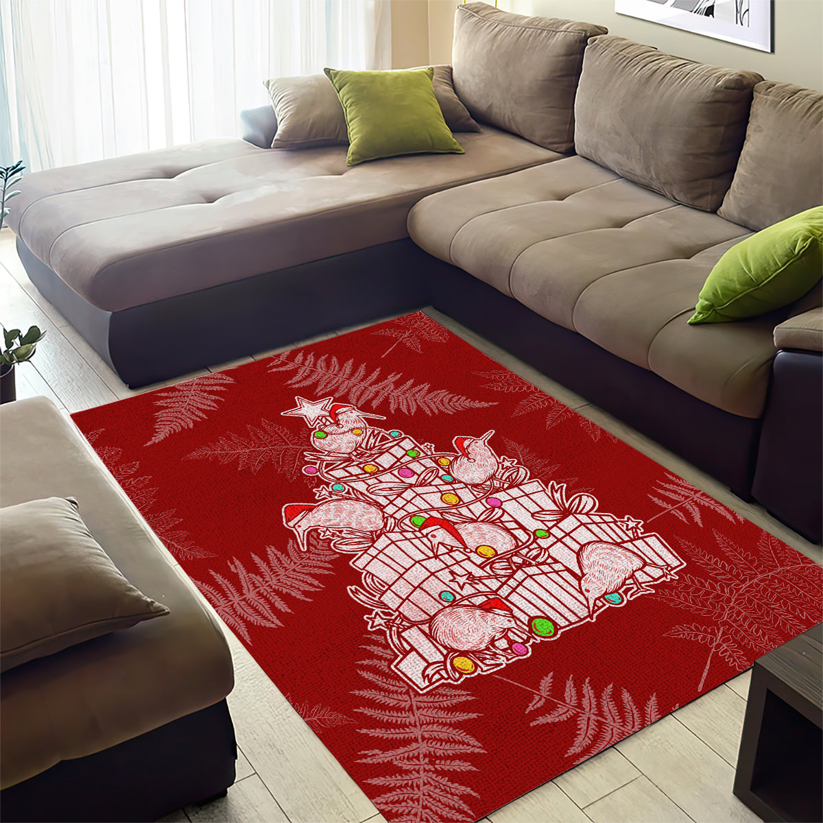 new-zealand-christmas-area-rug-silver-fern-mix-kiwi-bird-ver02