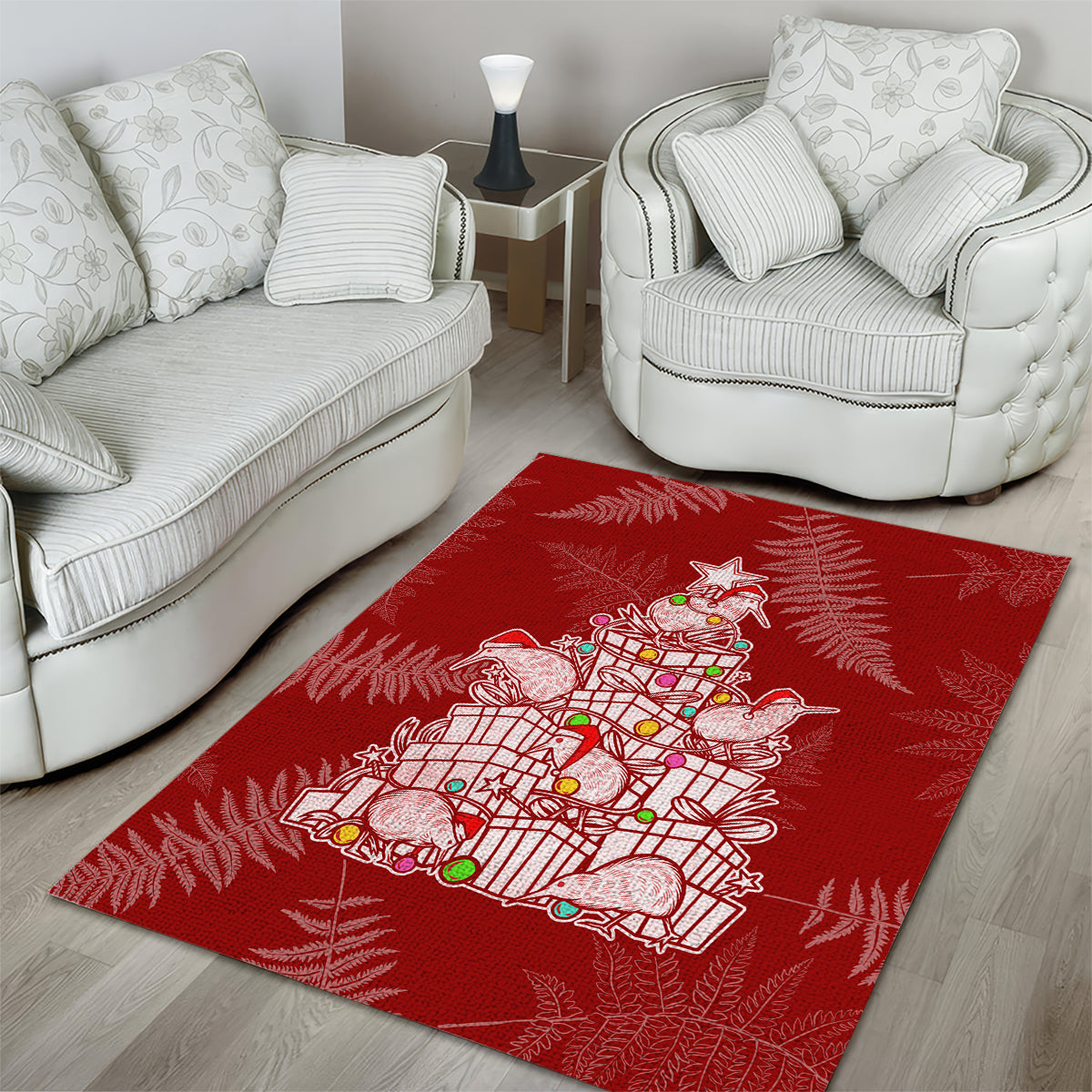 new-zealand-christmas-area-rug-silver-fern-mix-kiwi-bird-ver02