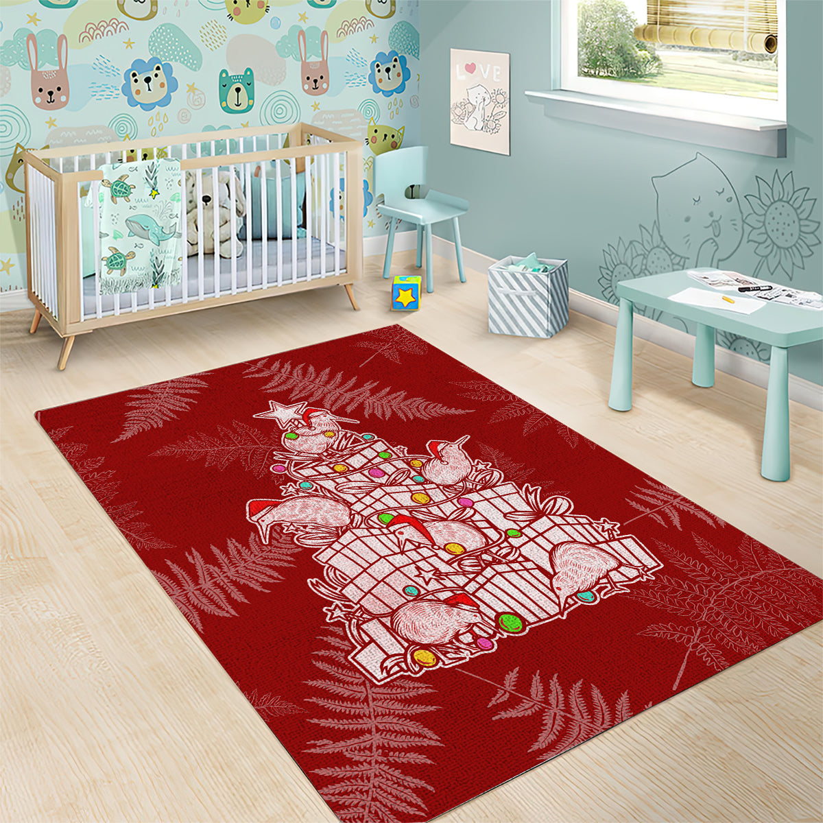 new-zealand-christmas-area-rug-silver-fern-mix-kiwi-bird-ver02