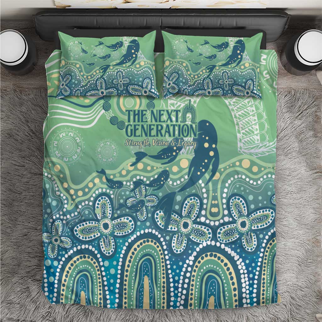 NAIDOC Week 2025 Bedding Set Pastel Ocean Aboriginal Art