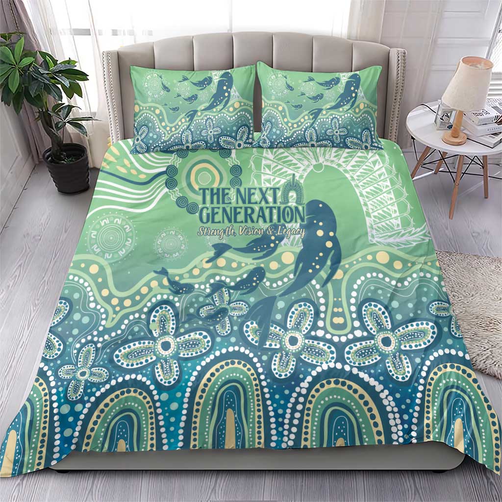 NAIDOC Week 2025 Bedding Set Pastel Ocean Aboriginal Art