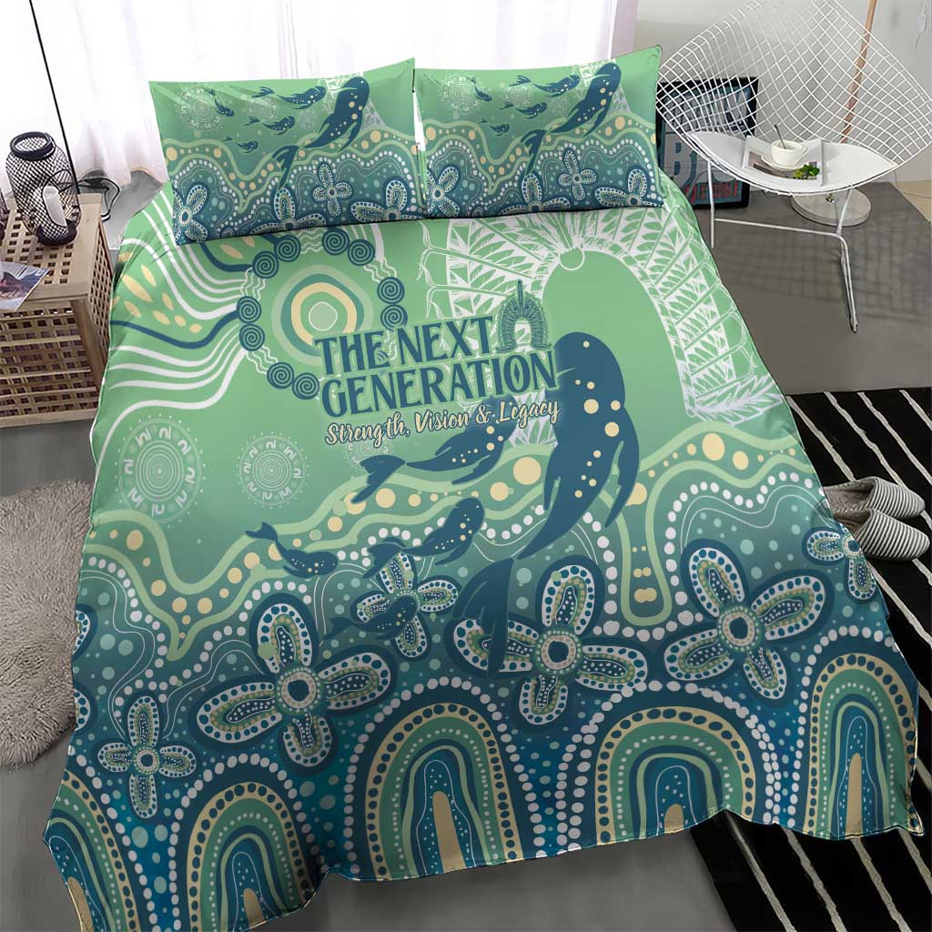 NAIDOC Week 2025 Bedding Set Pastel Ocean Aboriginal Art