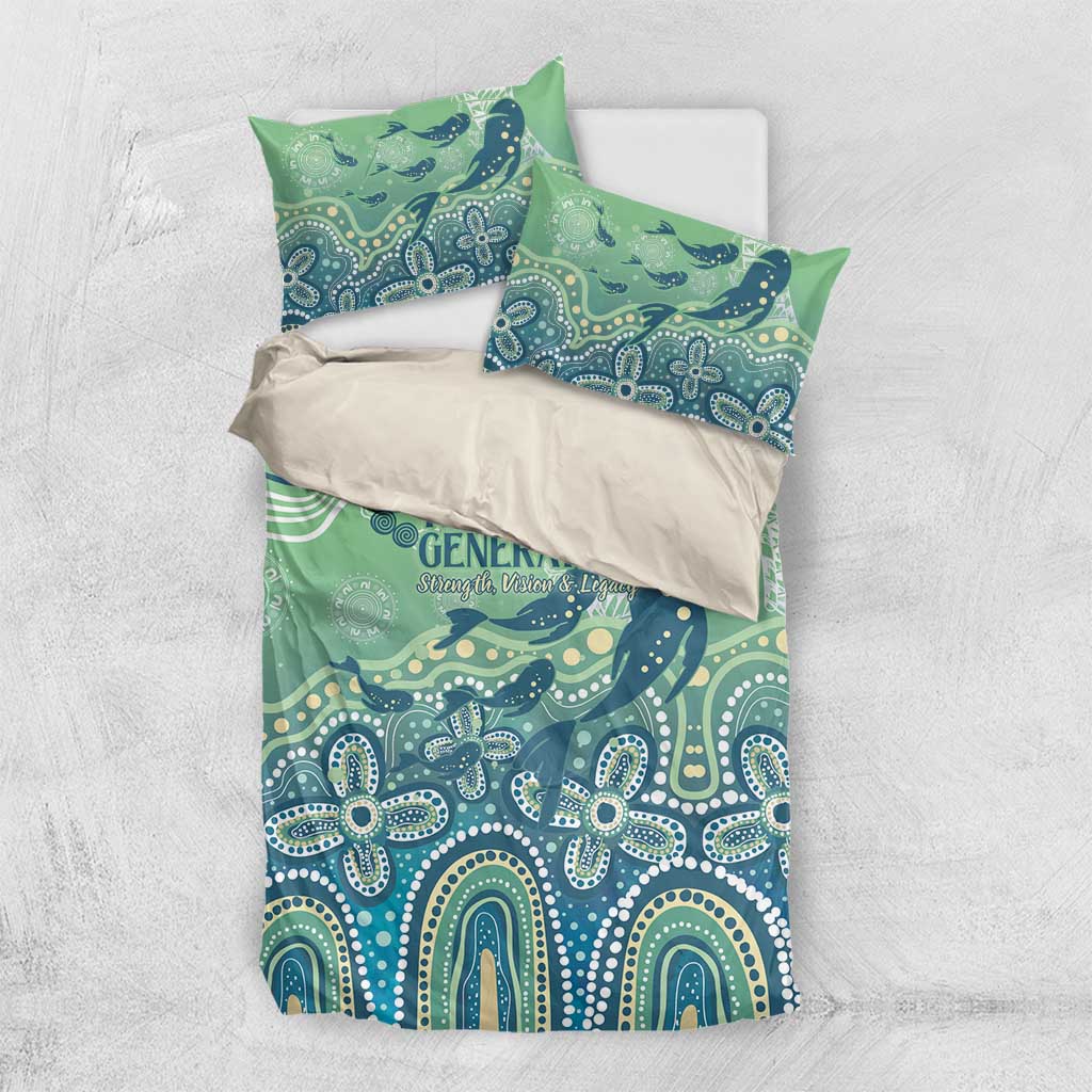 NAIDOC Week 2025 Bedding Set Pastel Ocean Aboriginal Art