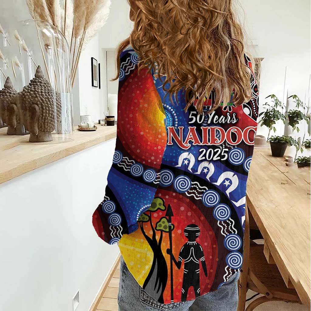 Honoring 50 Years NAIDOC Week 2025 Women Casual Shirt