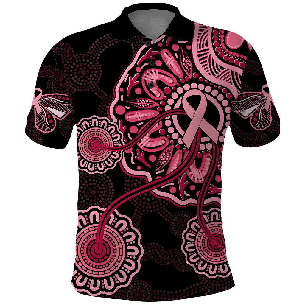 australia-indigenous-polo-shirt-breast-cancer-ribbon-aboriginal-art-black