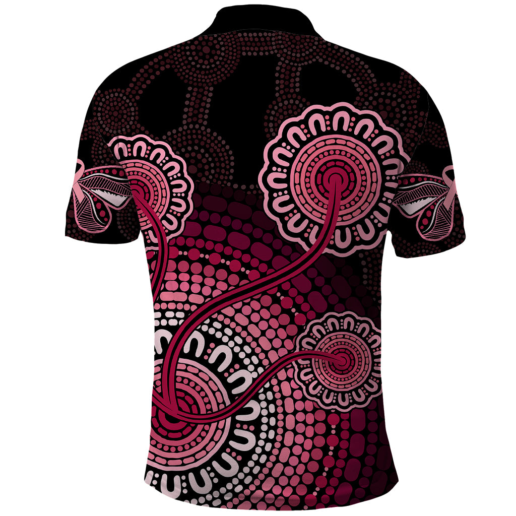 australia-indigenous-polo-shirt-breast-cancer-ribbon-aboriginal-art-black