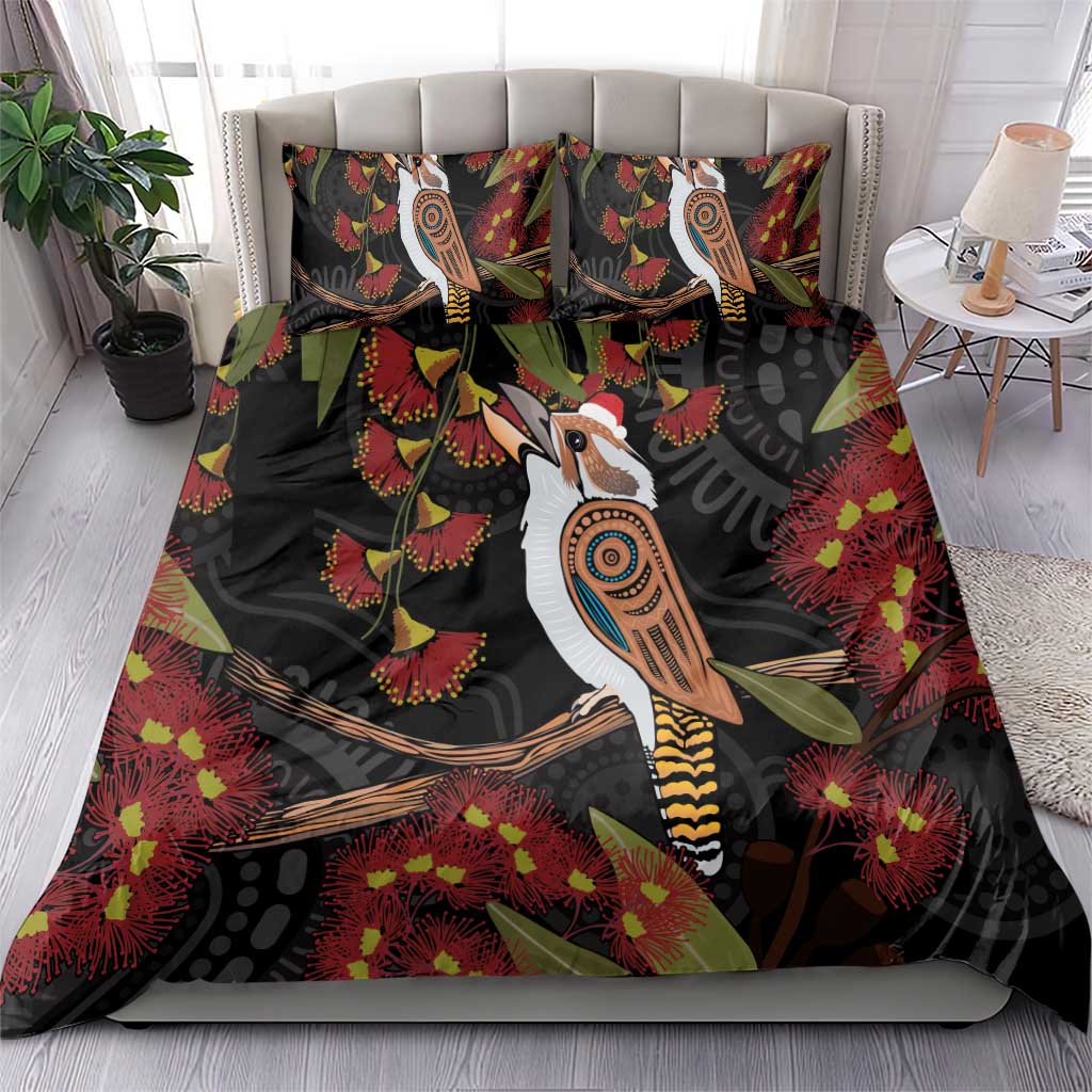 Australia Indigenous Christmas Bedding Set Kookaburra Aboriginal