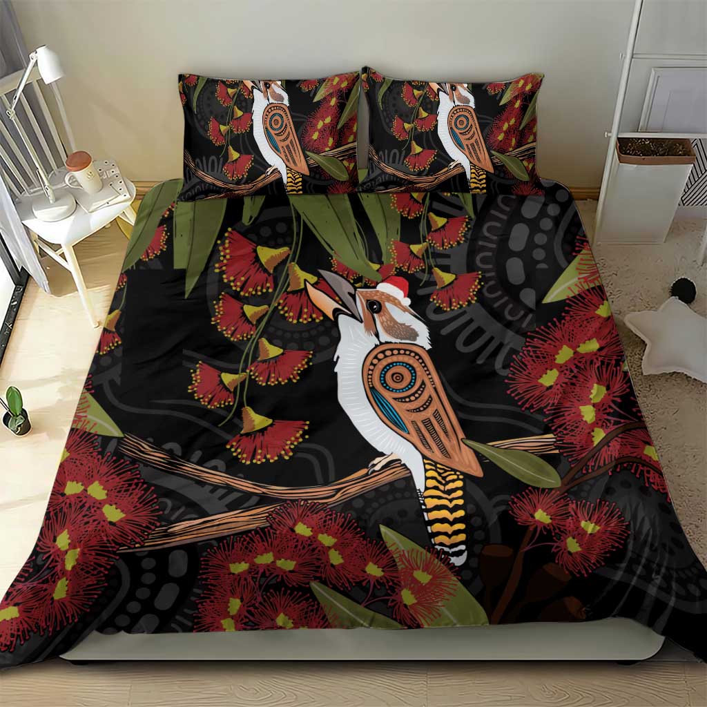 Australia Indigenous Christmas Bedding Set Kookaburra Aboriginal