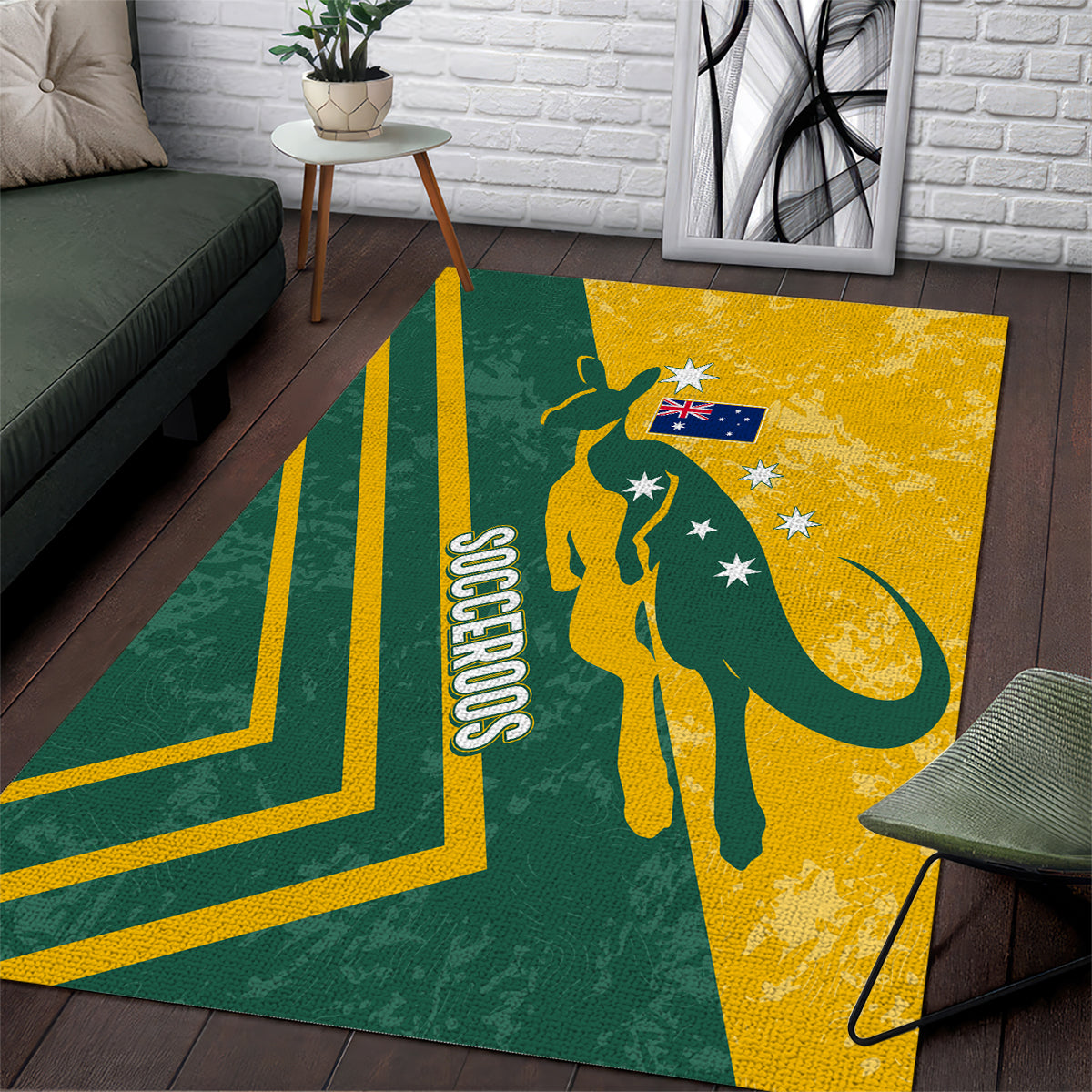 personalised-australia-soccer-area-rug-green-gold-go-socceroos