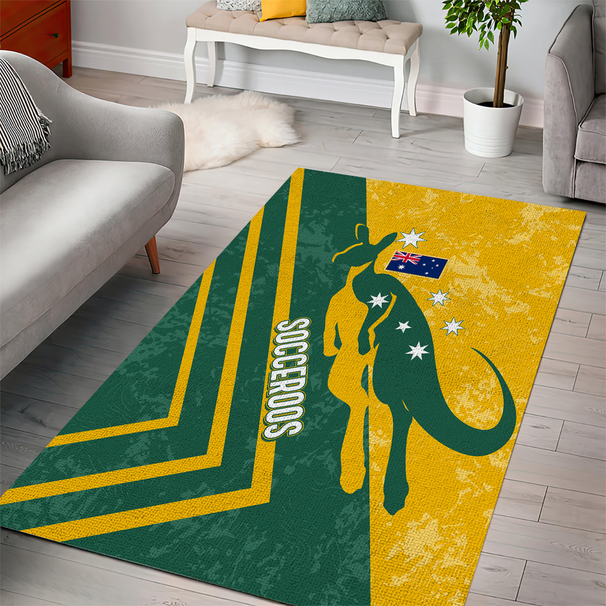 personalised-australia-soccer-area-rug-green-gold-go-socceroos